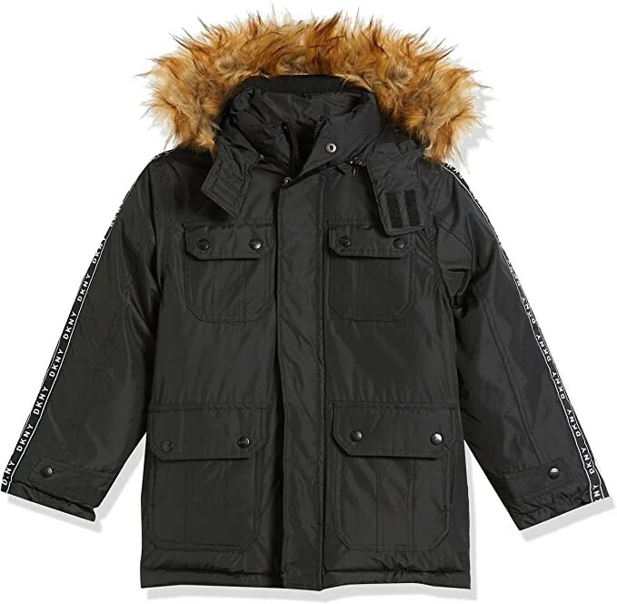 Parka con ribete de piel sintética Dkny Big Kids Foto 1 de 1
