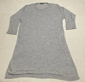 Eileen Fisher Tunic Top Women's Size Large Gray 3/4 Sleeve Lyocell Wool Alpaca - Picture 1 of 8