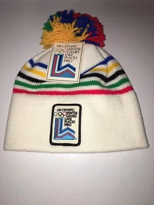 Brand NEW! Xlll Olympics Winter Games Lake Placid 1980 Beanie With Pom Pom - Picture 1 of 6