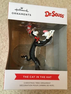 NEW Hallmark Dr. Seuss's the Cat in the Hat with Fish Bowl Christmas Ornament - Picture 1 of 6