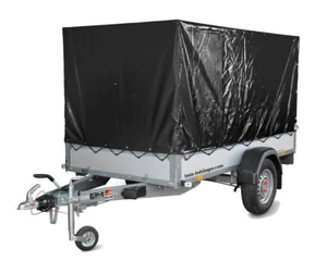 STEMA Aufbau Spriegel Hochplane für Anhänger STL 750 1300 ST/SH-25 Schwarz 1m - Bild 1 von 5