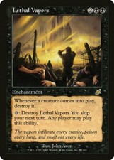 Lethal Vapors Scourge HEAVILY PLD Black Rare MAGIC THE GATHERING CARD ABUGames