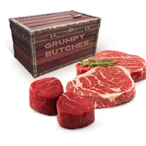 4 Stück Mignon Ribeye Steakkorb, 2 Filet Mignons (8 Unzen je 2 Ribeyes, 14 Unzen - Bild 1 von 8