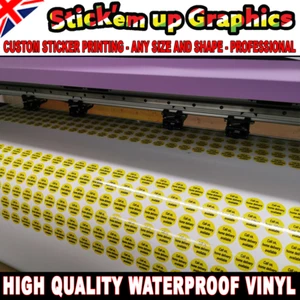 Bulk Stickers Custom Print Vinyl Your Design Decals Labels Logo Printing - Picture 1 of 4