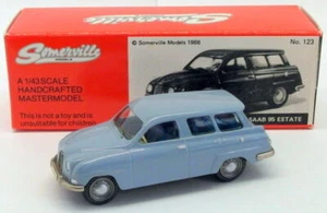 Somerville Models 1/43 Scale Model Car 123 - Saab 95 Estate - Blue - Picture 1 of 4