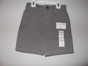 SONOMA - BOYS - FLAT FRONT SHORTS - SILVER NICKEL - SIZE 5      (AC-42-11) - Picture 1 of 3