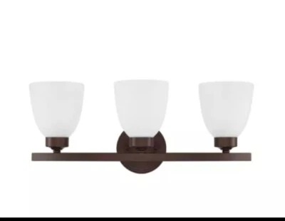 Homeplace Jameson 3 Light 21” Bronze Vanity Light, 114331bz-333, Factory Sealed Foto 1 de 4
