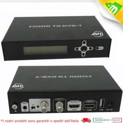 MODULATORE DIGITALE TERRESTRE SKY RF TV HDMI USCITA LOOP FULL HD 1080i/P DHM-300 - Immagine 1 di 4