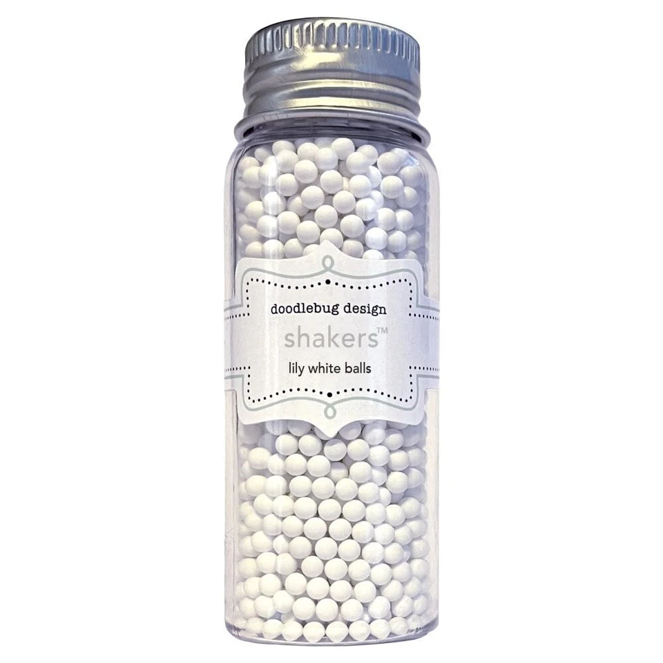 Doodlebug ~ SHAKERS ~ Lily White Balls - Image 1 of 1