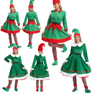 Disfraz de señora elfa para mujer adulto Navidad Navidad disfraz de elfo trajes con disfraces - Imagen 1 de 21