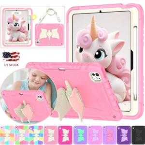Heavy Duty Case for iPad Air 11 (M3 Model) 2025 Kids-Proof Unicorn Stand Cover - Picture 1 of 23