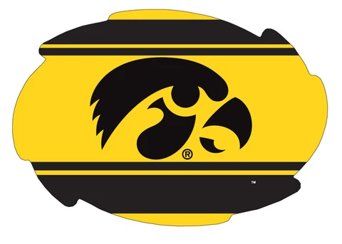 IOWA STRIPE SWIRL MAGNET-IOWA HAWKEYES CAR MAGNET-NEW FOR 2016! Cover