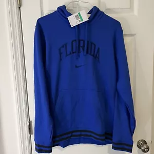 Nike Florida Gators UF Mens XL Blue Black Hoodie Sweatshirt Football Pullover - Picture 1 of 3