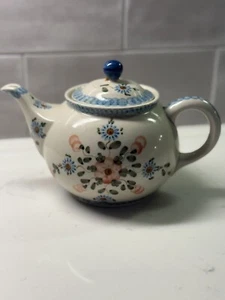 Polish Pottery Bubble Mug! UNIKAT Signature Floral Hand Made - Picture 1 of 5