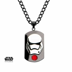 Collar colgante de acero con cadena de 22" STAR WARS EPISODIO 7 STORMTROOPER DOG ETIQUETA - Imagen 1 de 1