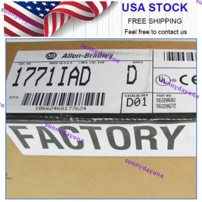 NUEVO PLC PLC-5 1771-IAD, SER D 120 Voltios AC/DC Nuevo 1771IAD EE. UU. ENVÍO GRATUITO Foto 1 de 4
