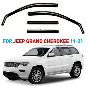 Rain Guards Vent Visors Shade for 2011-2021 Jeep Grand Cherokee - Picture 1 of 9
