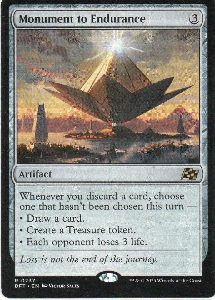 MTG: Aetherdrift: Monument to Endurance: Lightly Played Condition - Image 1 of 1
