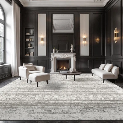 Washable Rugs 8X10 for Living Room - Stain Resistant Non-Shedding Modern Abstrac - Image 1 of 4