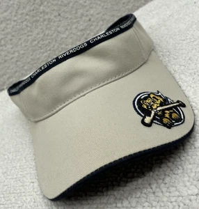 American Needle Charleston Riverdogs Visor Mens Beige MILB Charlie Hook Loop - Picture 1 of 7