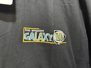 Vintage Los Angeles Galaxy Shirt Black Men’s Large Majestic Embroidered New NWT - Picture 1 of 6
