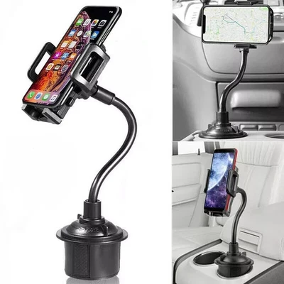 New Universal Car Mount Adjustable Gooseneck Cup Holder Cradle for Cell Phone US - Image 1 of 4
