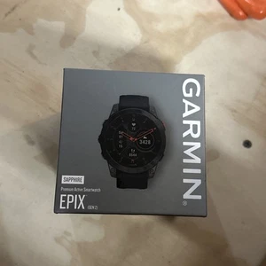 Garmin epix (Gen 2) Sapphire GPS Watch - Black Brand New Sealed - Picture 1 of 9