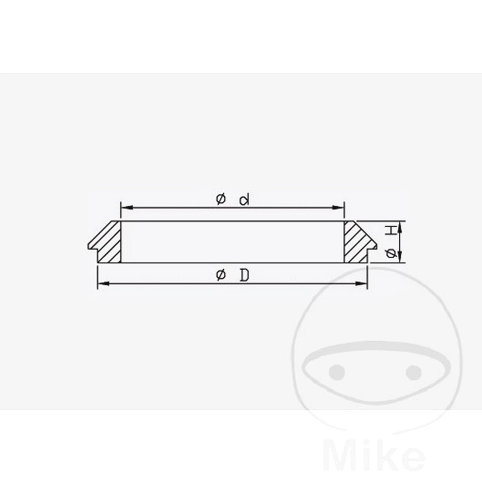 Kit de tapa antipolvo horquilla Kayaba 110024100102 para Yamaha YZ 125 1989-1990 Foto 1 de 1