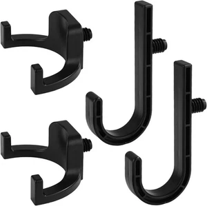 4pcs Storage Shed Hooks for Suncast, Black J and U Tool Hangers - Afbeelding 1 van 7