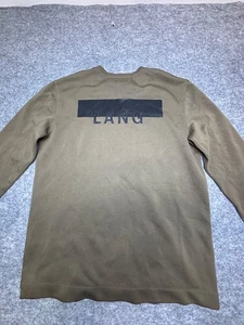 Men’s Helmut Lang Sweatshirt Size Medium Olive Green Brand - Picture 1 of 4