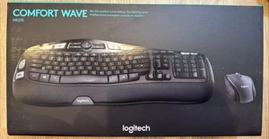 Logitech MK570 Comfort Wave Bezprzewodowa klawiatura i mysz Combo Zestaw Clavier - Zdjęcie 1 z 4
