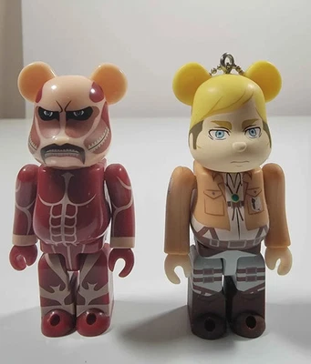 Attack On Titan Bearbrick 2017 100 % serie 27 juguete Medicom | Collosal & Erwin Foto 1 de 4