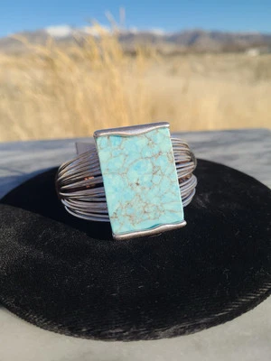Robert Lee Morris Soho Turquoise & Suede Multi-Row Cuff Bracelet - Image 1 of 4