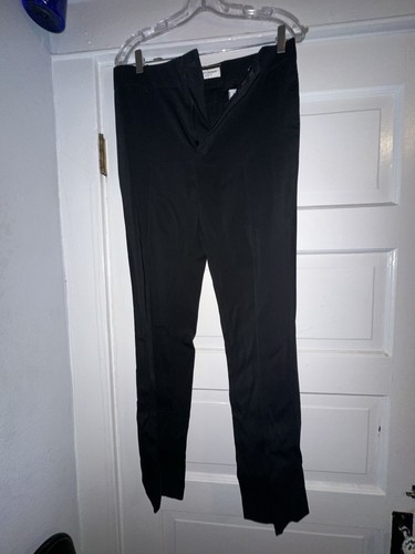 SAINT LAURENT (YSL) Pantalone Saint Laurent SS24 30 nero gabardine viscosa vita alta vestibilità dritta