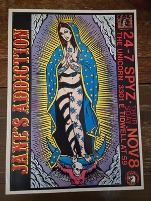 Jane's Addiction POSTER  1990, Houston Texas,  Frank Kozik Rare - Image 1 of 4