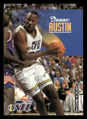 Isaac Austin 1992-93 SkyBox #402 Utah Jazz - Image 1 of 2
