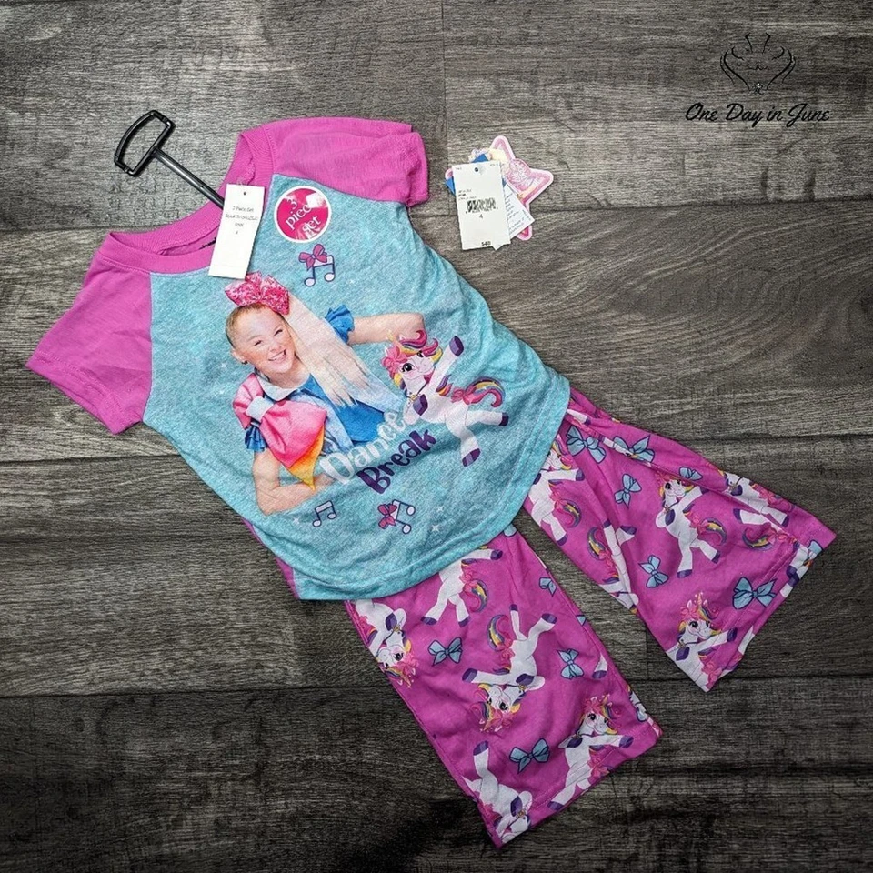 Juego de pijama de 3 piezas Nickelodeon JoJo Siwa talla 4 Foto 1 de 2