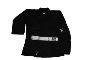 KARATE,TAEKWONDO,MARTIALARTS UNIFORM/GI BLACK COL.WITH FREE WHITE BELT THREAD(R) - Picture 1 of 2
