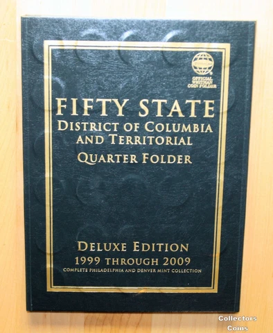 1999 - 2009 Complete 112 State & Territory Quarter P&D Uncirculated Set wFolder Cover