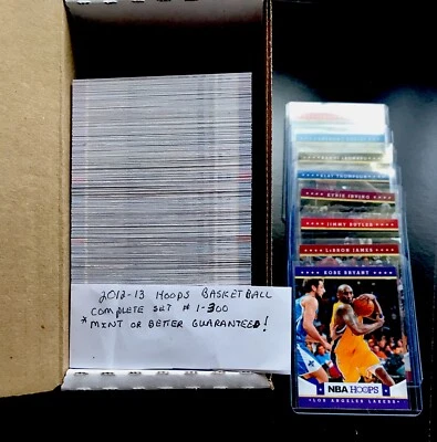 2012-13 Hoops Complete Set #1-300 MINT or Better. Kobe, Davis, LeBron, Tatum RC - Image 1 of 4