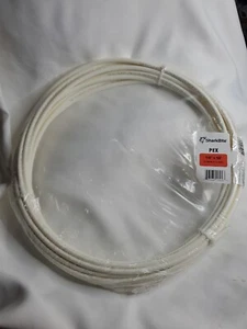 1/4 In. (3/8 In. O.d.) X 50 Ft. Coil White Pex-b Pipe | Pex Sharkbite Feet ~ - Picture 1 of 4