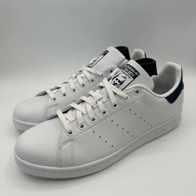 Adidas Stan Smith Sneakers Women’s Size 11 White Navy Blue - Image 1 of 4