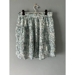 Loft tiered floral ruffle lined mini skirt waist 28" equivalent to a medium  - Picture 1 of 5