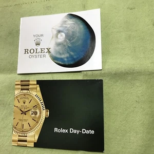 Vintage Rolex 1977 Day-Date Booklet;manual; Juego de etiquetas❗️para 18038;18046...Inglés❗️ - Imagen 1 de 8