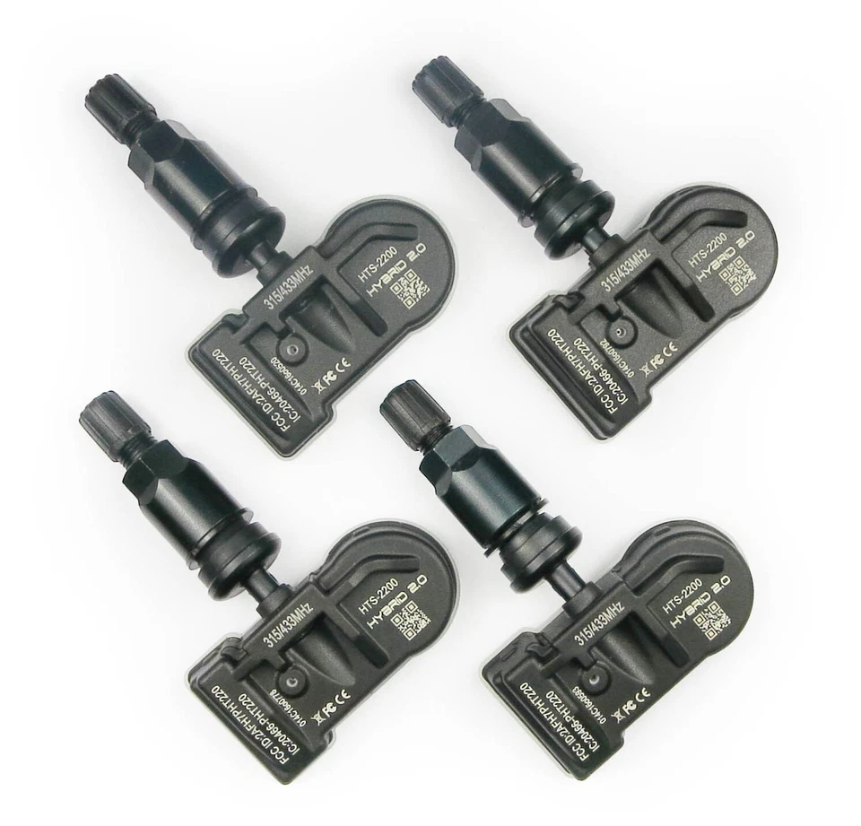 New 433mhz Black Stem TPMS Set 2012 2013 BMW 5 Series 528i 535i 550i E60 - Image 1 of 1