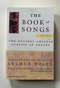 THE BOOK OF SONGS Ancient Chinese Poetry Classic ARTHUR WALEY | Grove Paperback - Picture 1 of 4