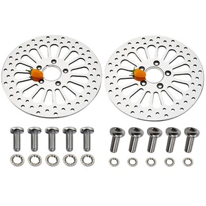 11.5" ( Front & Rear ) Brake Rotors Polished for Harley Heritage Touring Dynas - Picture 1 of 6