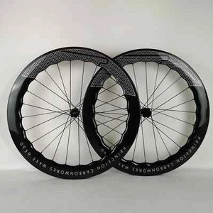 6560 Full Carbon Road Bike Wheelset 700C Princeton Disc Brake Wheels UD Glossy - Picture 1 of 16