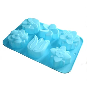 Elegante Mezcla Tulipán Lirio Margarita Flor Jabón Silicona Molde Dia. 2,7 pulgadas, 3 oz por - Imagen 1 de 3