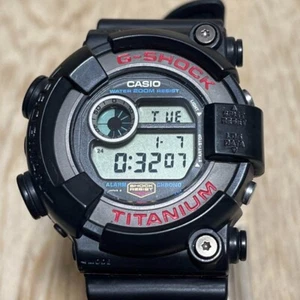Casio DW-8200 G-Shock FROGMAN Black Watch 1294 titanium box Backlight USED JAPAN - Picture 1 of 19